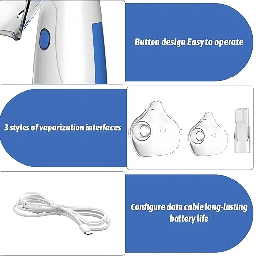 Mini Nebulizer Machine – Fast Mist, One-Button Use, Travel Friendly